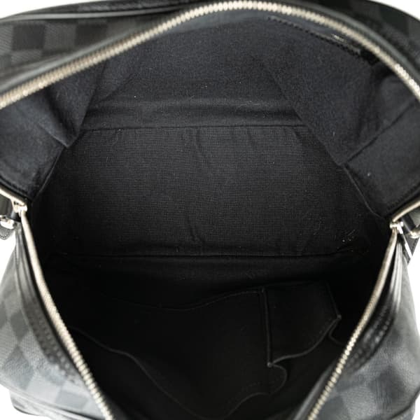 Pre-owned Louis Vuitton Damier Graphite Sac Leoh Black