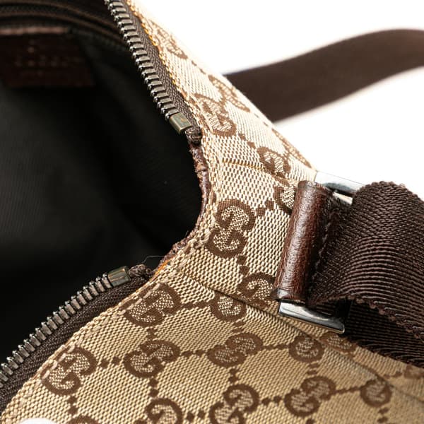 Pre-owned Gucci GG Canvas Crossbody Brown