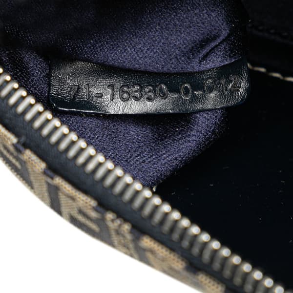 Pre-owned Fendi Zucchino Canvas Crossbody Gray