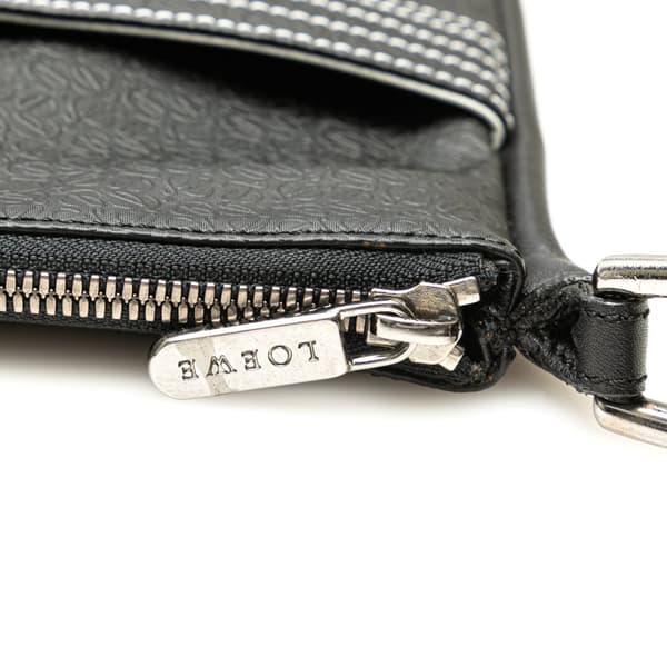 Pre-owned LOEWE Anagram Leather Crossbody Black