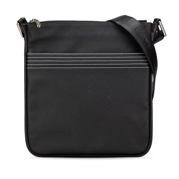 Pre-owned LOEWE Anagram Leather Crossbody Black
