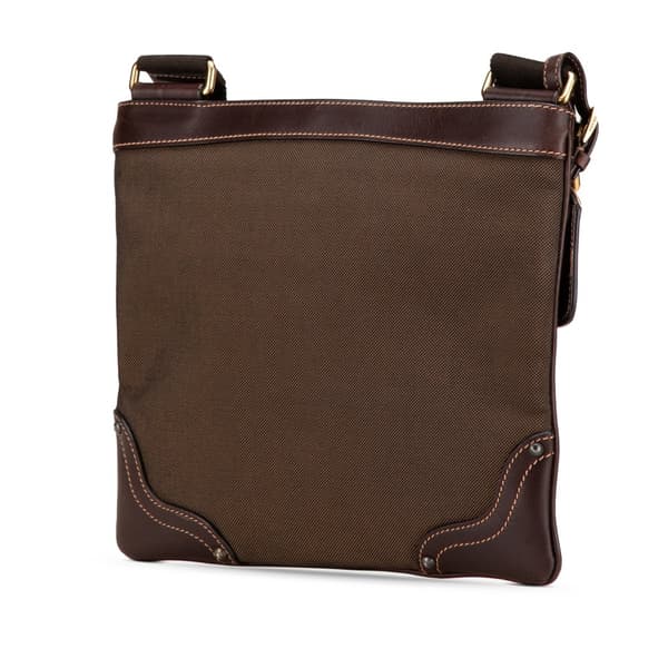 Pre-owned Prada Canvas Canapa Logo Crossbody Brown