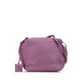 Miniatyrbilde 1 av 10: Pre-owned Bottega Veneta Nappa Intrecciato Cube Crossbody Purple