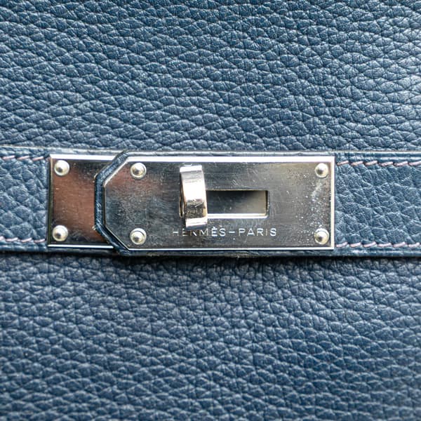 Pre-owned Hermès Fjord Jypsiere 31 Blue