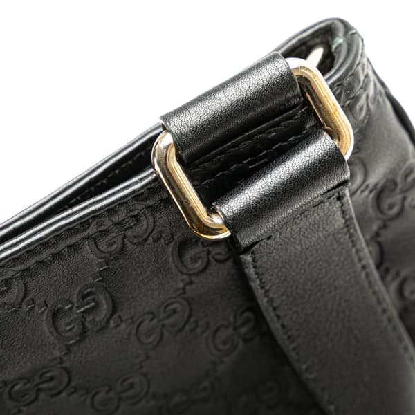 Pre-owned Gucci Guccissima Crossbody Black