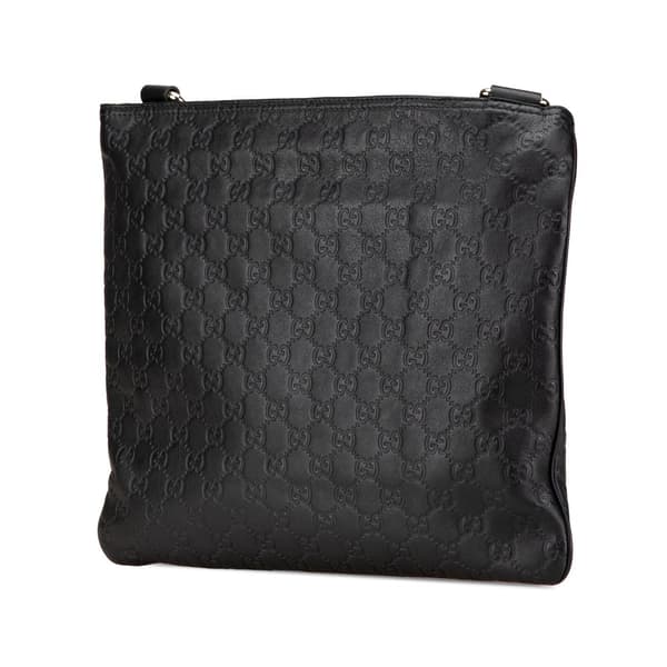 Pre-owned Gucci Guccissima Crossbody Black