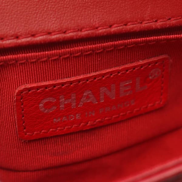 Pre-owned Chanel Mini Bicolor Quilted Lambskin Boy Flap Black