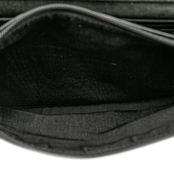 Pre-owned Chanel CC Caviar Wallet on Chain Black
