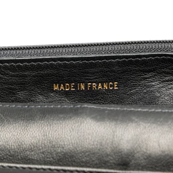 Pre-owned Chanel CC Caviar Wallet on Chain Black