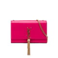 Miniatyrbild 1 av 10: Pre-owned Saint Laurent Medium Smooth Calfskin Classic Monogram Kate Tassel Crossbody Pink