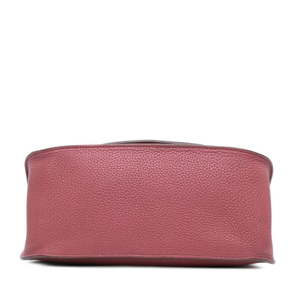 Pre-owned Hermès Clemence Jypsiere 28 Pink