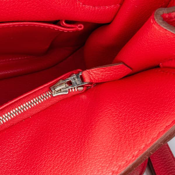 Pre-owned Hermès Clemence Jypsiere 31 Red