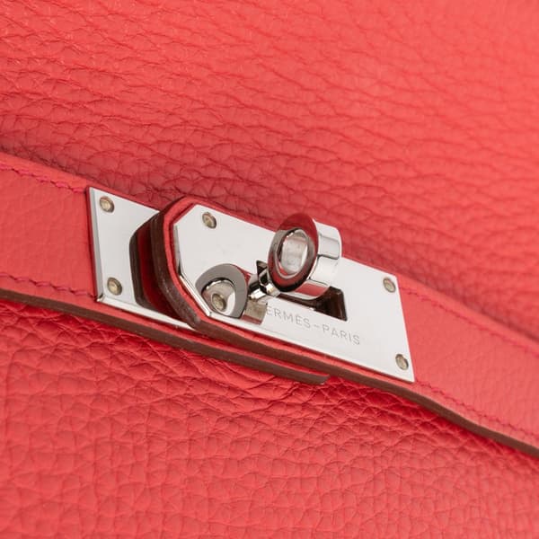 Pre-owned Hermès Clemence Jypsiere 31 Red