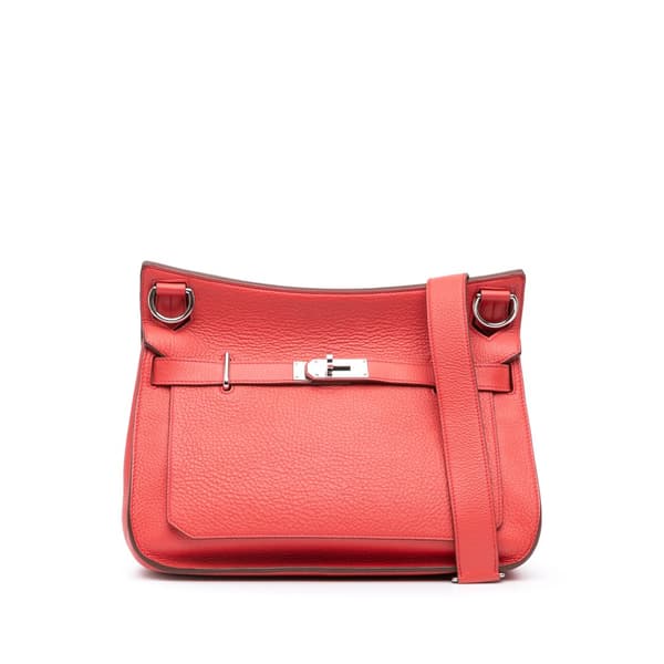 Pre-owned Hermès Clemence Jypsiere 31 Red