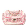 Miniatyrbild 1 av 10: Pre-owned Chanel Mini Rectangular Classic Tweed Braid Flap Pink