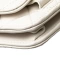 Miniatyrbild 9 av 10: Pre-owned Chanel Calfskin Enchained Flap Wallet on Chain White