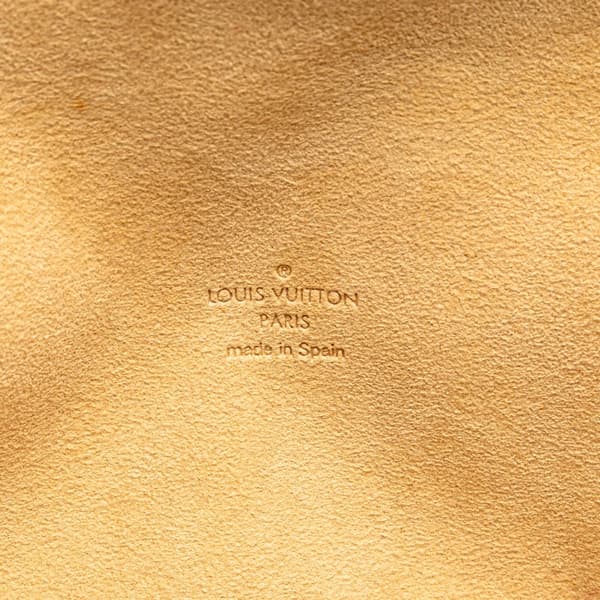 Pre-owned Louis Vuitton Monogram Pochette Twin PM Brown