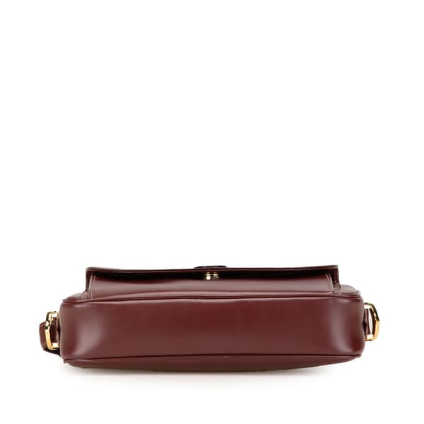 Pre-owned Cartier Leather Must De Cartier Crossbody Red