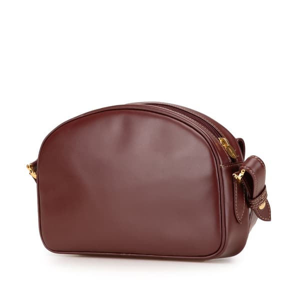 Pre-owned Cartier Leather Must De Cartier Crossbody Red