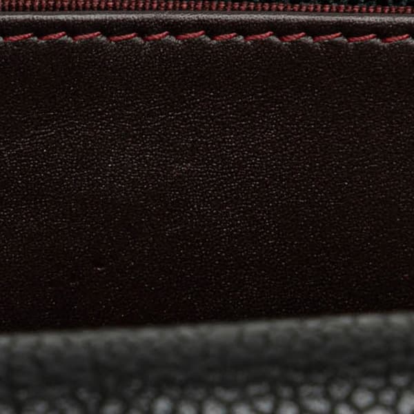 Pre-owned Chanel CC Quilted Caviar Wallet on Chain Black