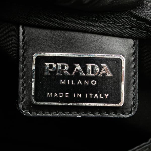 Pre-owned Prada Tessuto Zip Top Crossbody Black