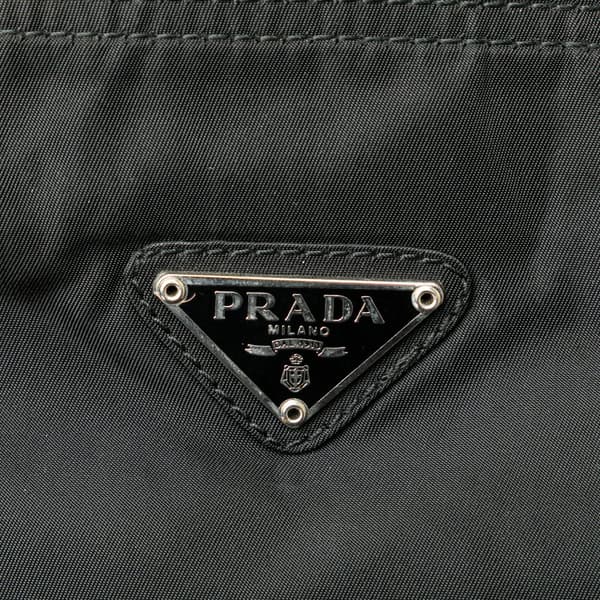 Pre-owned Prada Tessuto Zip Top Crossbody Black