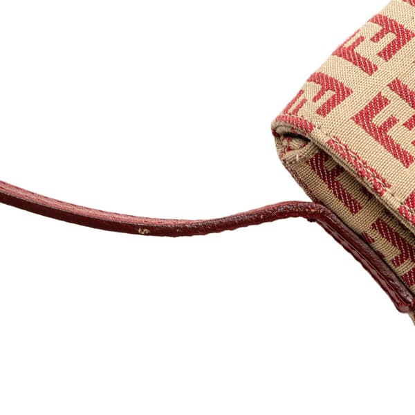 Pre-owned Fendi Zucchino Canvas Crossbody Brown