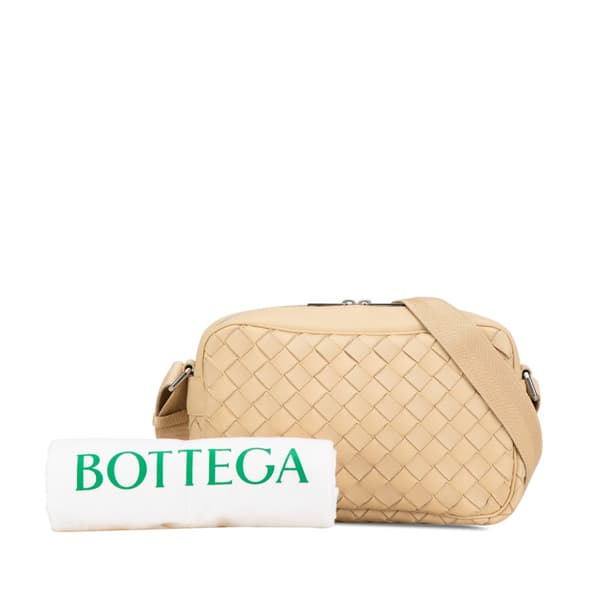 Pre-owned Bottega Veneta Intrecciato Camera Bag Brown