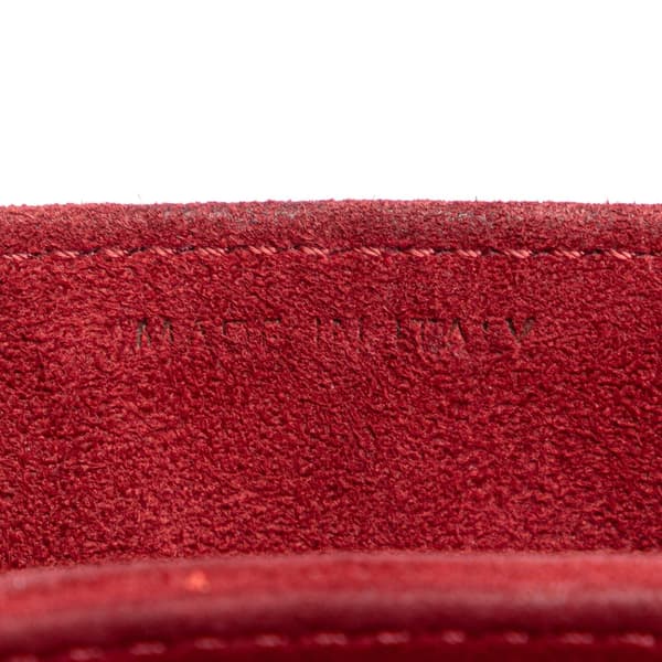 Pre-owned Dior Studded Lambskin Vertical Diorama Bag Red
