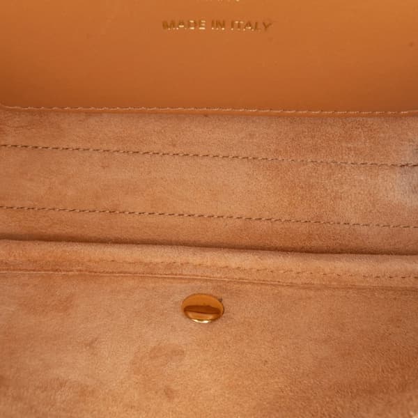 Pre-owned Dior Leather East West Bobby Bag Brown