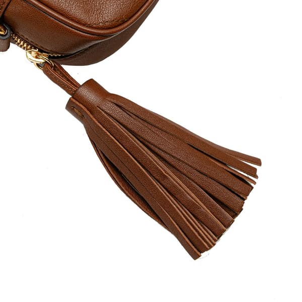 Pre-owned Gucci Small Leather Blondie Crossbody Brown