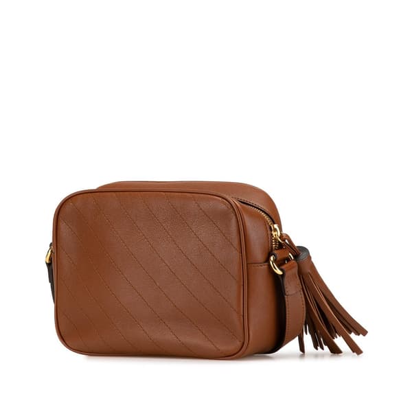 Pre-owned Gucci Small Leather Blondie Crossbody Brown