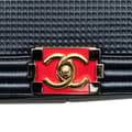 Miniatyrbilde 7 av 10: Pre-owned Chanel Medium Lambskin Embossed Cube Boy Flap Blue