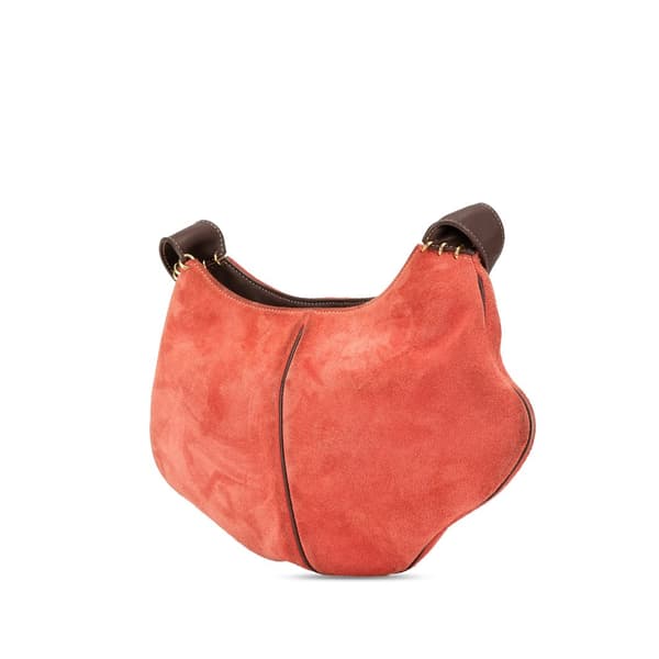 Pre-owned LOEWE Suede Crossbody Red