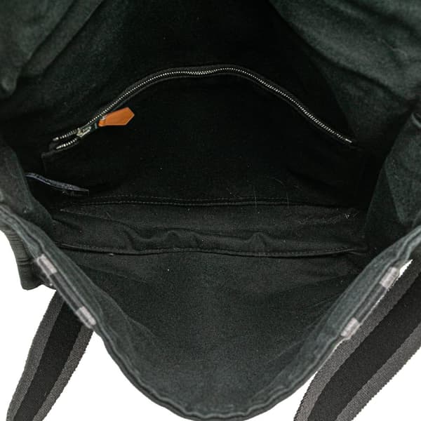 Pre-owned Hermès Canvas Fourre Tout Besace PM Black
