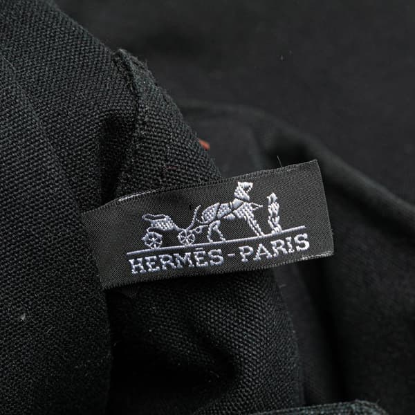 Pre-owned Hermès Canvas Fourre Tout Besace PM Black