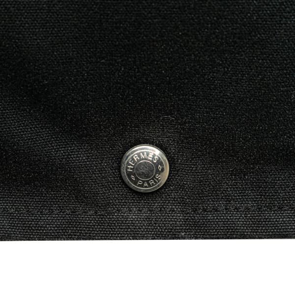 Pre-owned Hermès Canvas Fourre Tout Besace PM Black