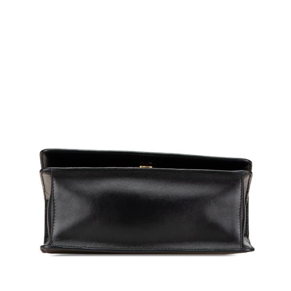 Pre-owned Prada Saffiano Lux Chain Crossbody Black