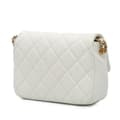 Pikkukuva 2 / 10: Pre-owned Chanel Mini Quilted Caviar Chain Soul Flap White