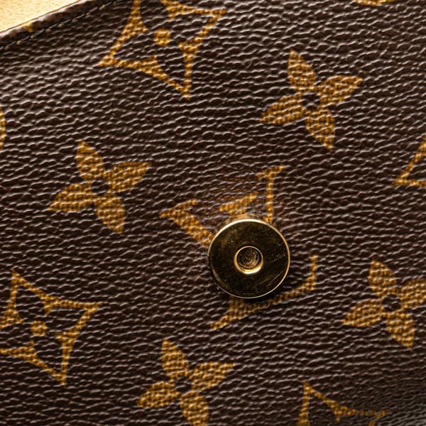 Pre-owned Louis Vuitton Monogram Pochette Twin GM Brown