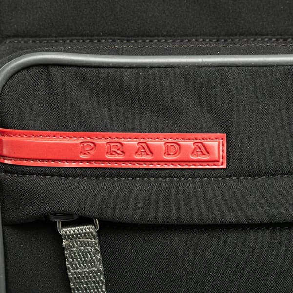 Pre-owned Prada Sports Line Tessuto Front Pocket Crossbody Black