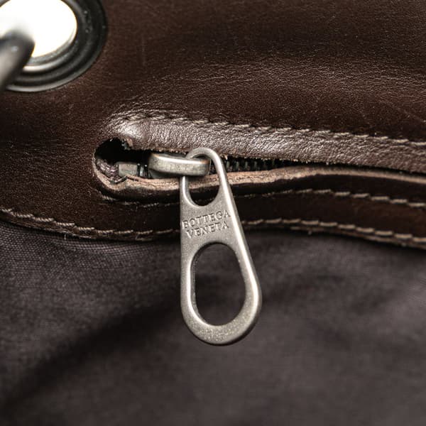 Pre-owned Bottega Veneta Nappa Intrecciato Crossbody Brown