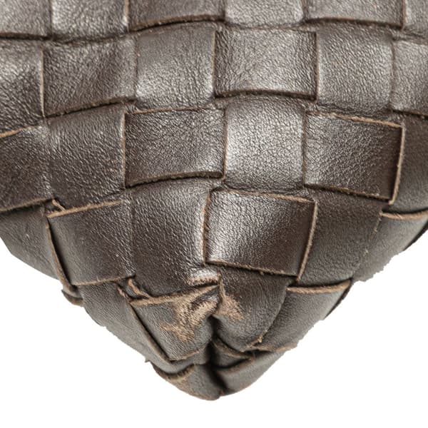 Pre-owned Bottega Veneta Nappa Intrecciato Crossbody Brown