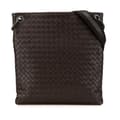 Miniatyrbild 1 av 10: Pre-owned Bottega Veneta Nappa Intrecciato Crossbody Brown