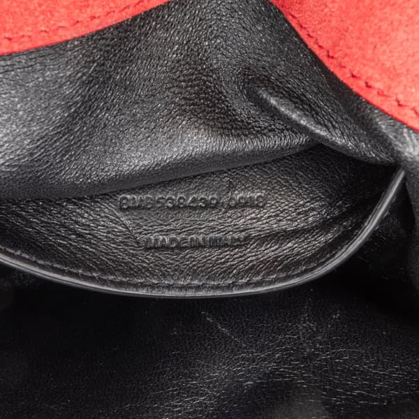 Pre-owned Saint Laurent Small Patent Vicky Crossbody Red