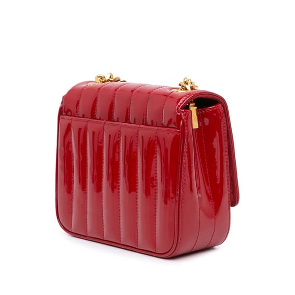 Pre-owned Saint Laurent Small Patent Vicky Crossbody Red