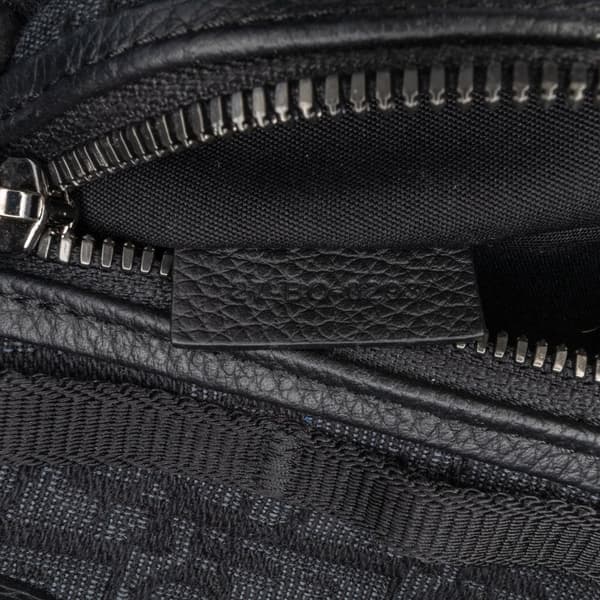 Pre-owned Dior Oblique Scarab Sling Black