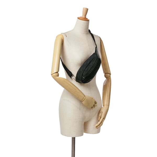 Pre-owned Dior Oblique Scarab Sling Black