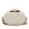 Pikkukuva 3 / 10: Pre-owned Chanel Mini Lambskin Elegant Chain Vanity Case Gray