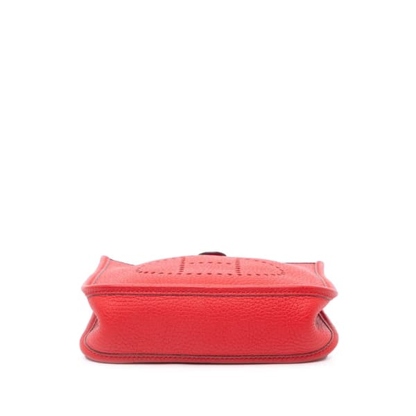 Pre-owned Hermès Clemence Evelyne TPM Red